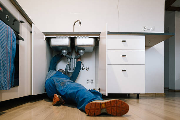 Professional Drain Cleaning technician working in Lyons, MI
